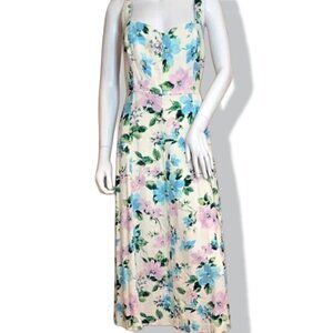 *Like New*  Old Navy Pastel Floral Midi Dress With Pockets!